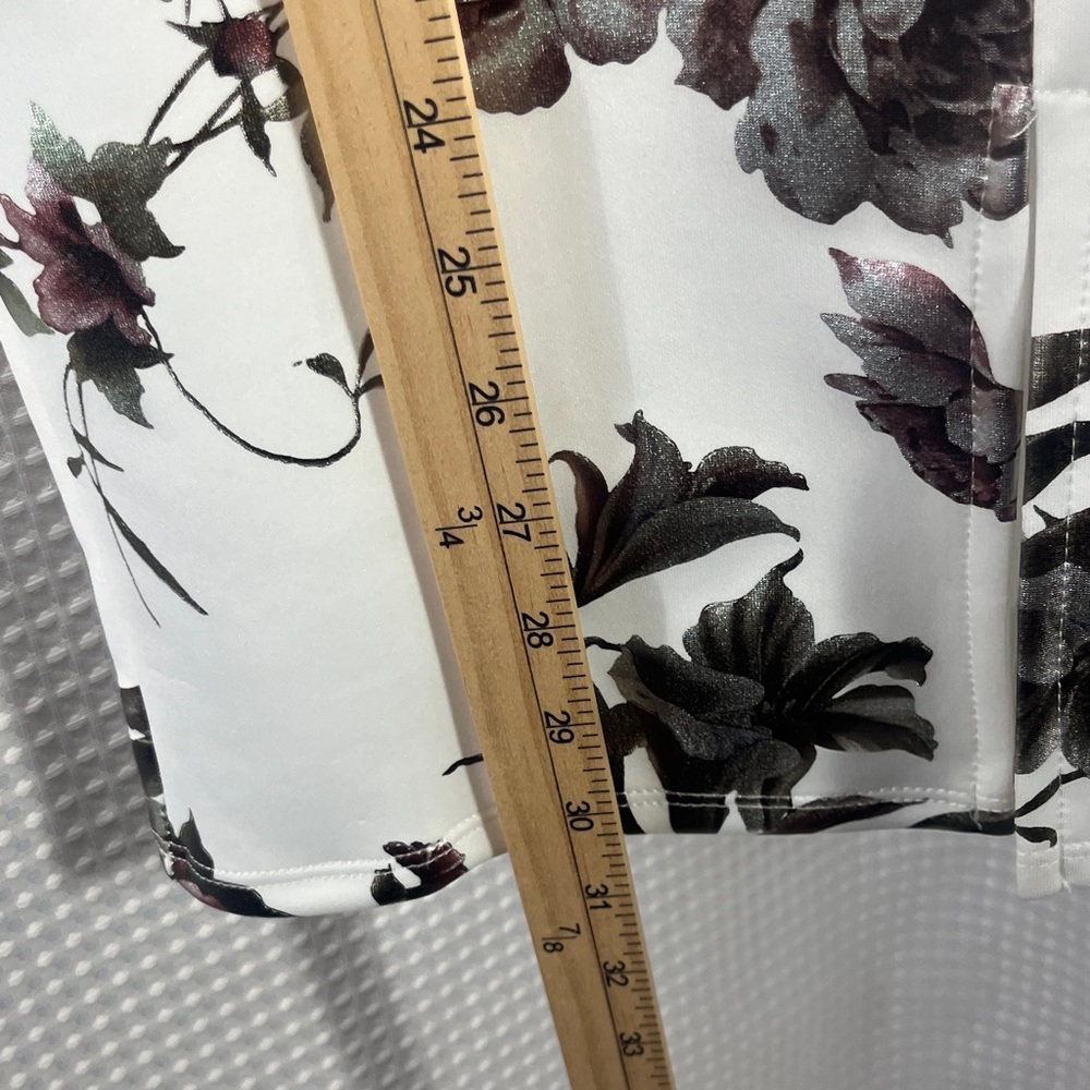 Charlotte Russe White and Black Floral Strapless Dress- size L - Picture 5 of 9